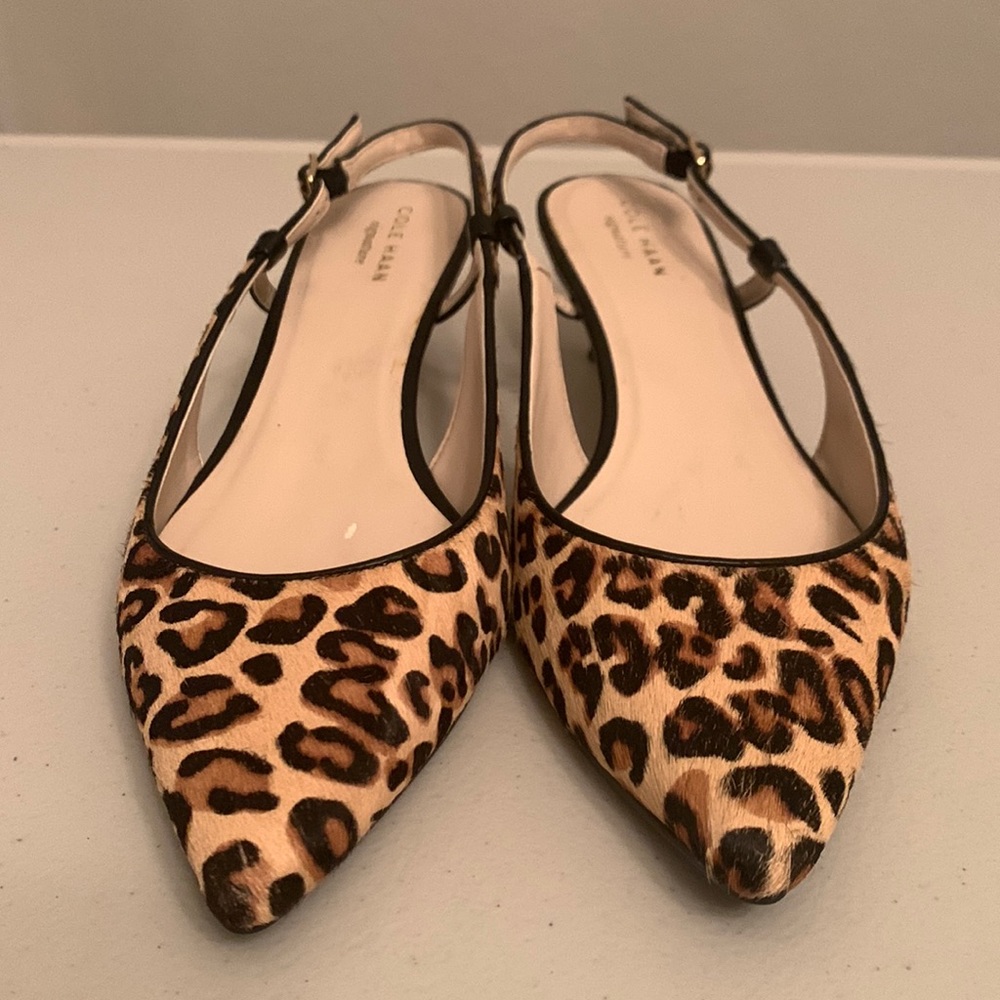 Animal Print, Calf-Hair Sling Back Pump